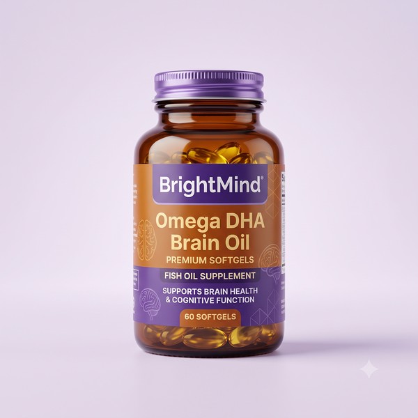 Omega DHA Brain Oil bottle